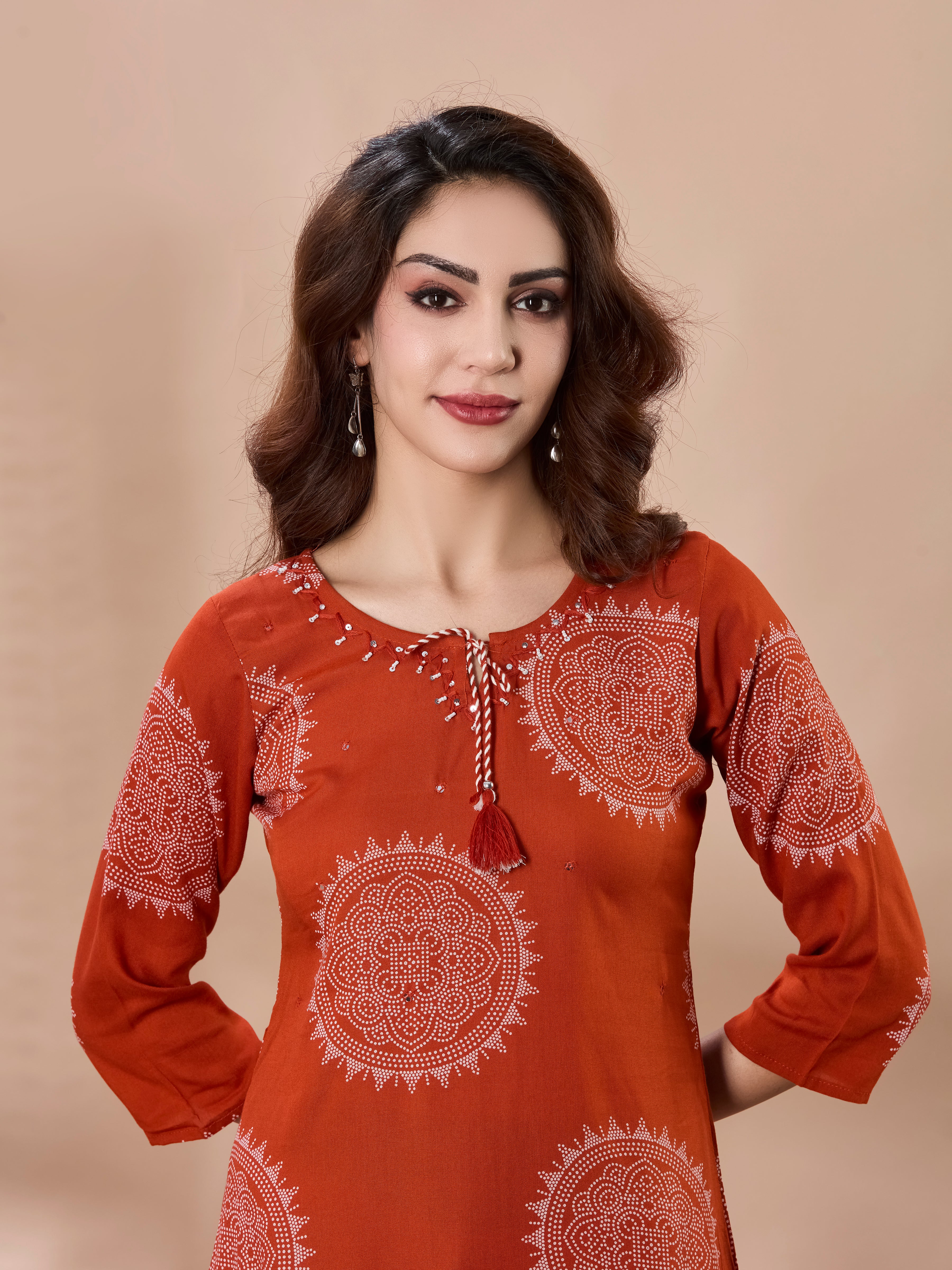 Mandala Muse Cotton Straight Suit Set with Dupatta